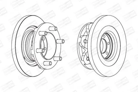 Диск гальмівний передн.Iveco Daily 35.10 96-99 CHAMPION 567118CH1