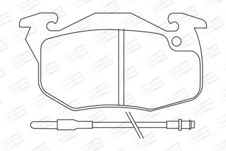 Гальмівні колодки передні Peugeot 106, 205, 206, 306, 309 / Renault Clio, Espace / Citroen Saxo, ZX CHAMPION 571332CH