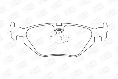 Гальмівні колодки задні BMW 3-Series, Z1, Z3, Z4 CHAMPION 571527CH