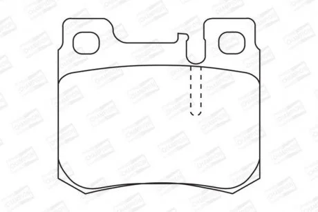 Гальмівні колодки задн. W124/202 2,0/2,2/2,8 CHAMPION 571753CH