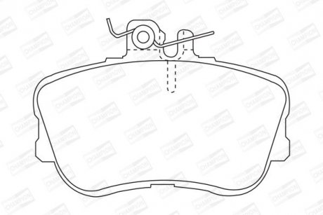 Тормозные колодки передние Mercedes C-Class CHAMPION 571828CH