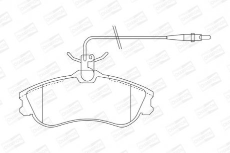 Тормозные колодки передние Citroen Berlingo, Xsara / Peugeot 306, Partner CHAMPION 571919CH