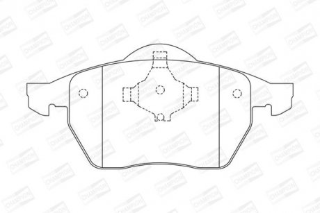 Гальмівні колодки передні Audi A4, A6 / VW Passat CHAMPION 571921CH