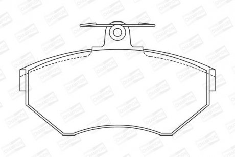 Гальмівні колодки передні Audi A4 / Seat Cordoba / VW Passat CHAMPION 571955CH