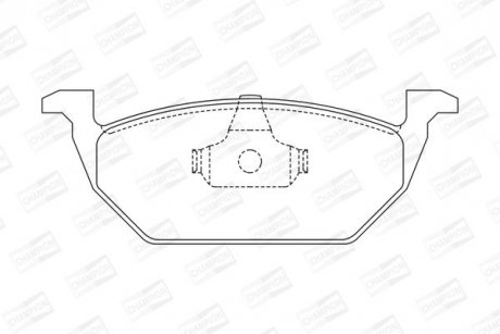 Колодки тормозные дисковые передние AUDI A3 SEAT Leon SKODA Fabia, Octavia VW Beetle, Bora, Golf (4) CHAMPION 571985CH