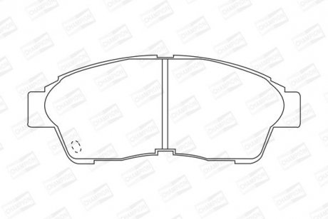 Тормозные колодки передние Toyota Camry, Carina, Celica, Corolla, Picnic, RAV-4, Solara CHAMPION 572333CH