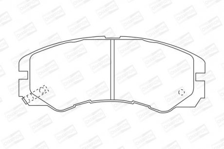 Гальмівні колодки задні Opel Frontera, Monterey / Isuzu CHAMPION 572348CH