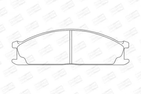 Гальмівні колодки передні Urvan E24,Terrano I,II,Pathfinder,Ford,Subaru CHAMPION 572373CH
