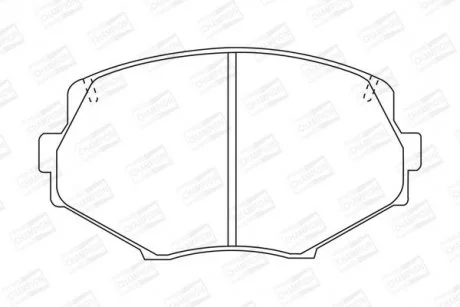 Гальмівні колодки перед.Escort, Fiesta, Sierra CHAMPION 572385CH
