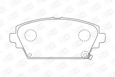 Гальмівні колодки передні Honda Accord VI (1999->) CHAMPION 572429CH