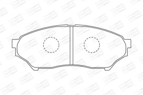 Колодки тормозные дисковые передние MITSUBISHI PAJERO JUNIOR I (H57A) 95-98 (572 CHAMPION 572499CH