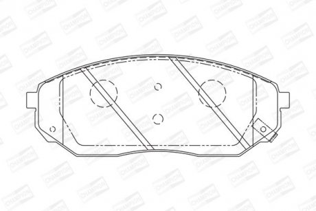 Тормозные колодки передние KIA Sorento / Mazda 626 CHAMPION 572511CH