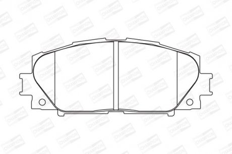 Колодки гальмівні дискові YARIS 1.0 10-, YARIS / VIOS 1.3 05-13 CHAMPION 572578CH