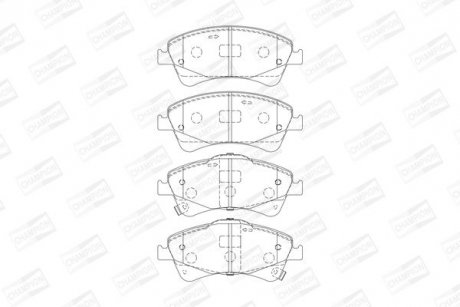 Тормозные колодки передние Toyota Avensis 09- CHAMPION 572600CH