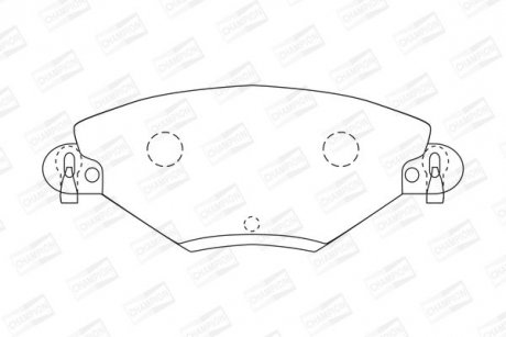 Гальмівні колодки передні Citroen C5 CHAMPION 573027CH