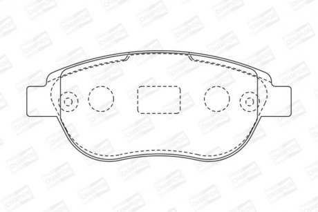 Гальмівні колодки передні Citroen C3, C4, Xsara, Picasso / Peugeot 1007, 206, 207, 307, Partner CHAMPION 573031CH