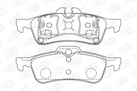 Гальмівні колодки задні MINI Cooper / Cooper S CHAMPION 573056CH (фото 1)