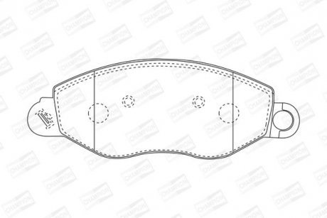 Тормозные колодки CHAMPION 573110CH