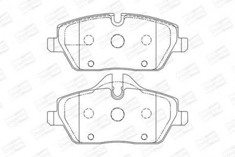 Тормозные колодки передние BMW 1-Series CHAMPION 573137CH