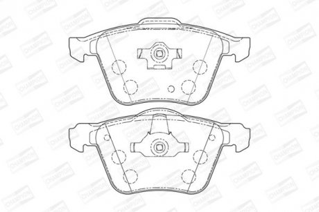 Гальмівні колодки передні S80,V70,XC70,XC90 CHAMPION 573143CH