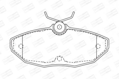 Гальмівні колодки задні Dodge Viper / Jaguar S-Type / XJ CHAMPION 573237CH