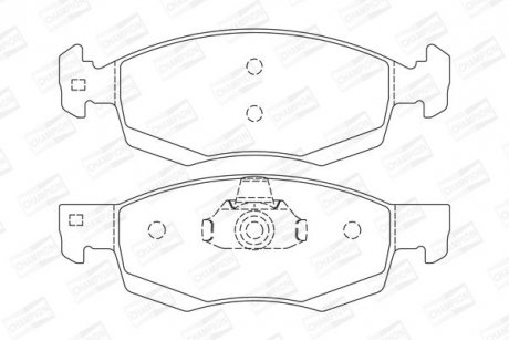 Гальмівні колодки передн. Logan,Duster CHAMPION 573295CH