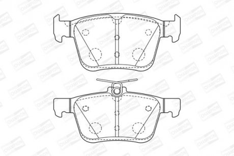 Колодки тормозные дисковые задние AUDI A3 (8V1) CHAMPION 573409CH