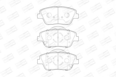 Гальмів.колодки передн. NF,Kia Optima 09- CHAMPION 573462CH