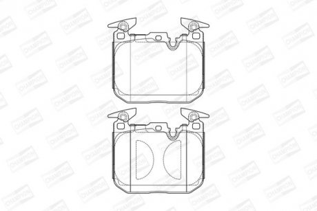Гальмівні колодки передні BMW 1 / 2 / 3 / 4 CHAMPION 573602CH