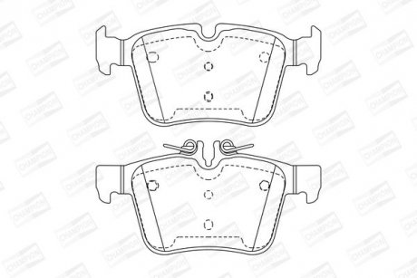 Гальмівні колодки задн.W205 C180/300 14- CHAMPION 573609CH