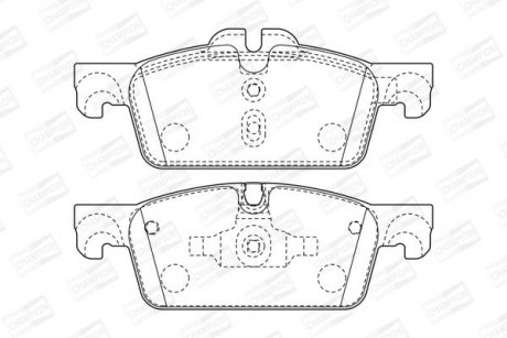 Тормозные колодки передние Peugeot 508 10- CHAMPION 573647CH