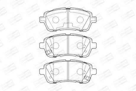 Гальмівні колодки передні Subaru Justy 2007 - / Suzuki Swift IV / V CHAMPION 573648CH