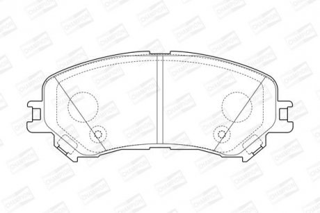 Гальмівні колодки передні Renault Captur II, Espace V, Grand Scenic, Megane IV, Scenic IV, Talisman CHAMPION 573673CH