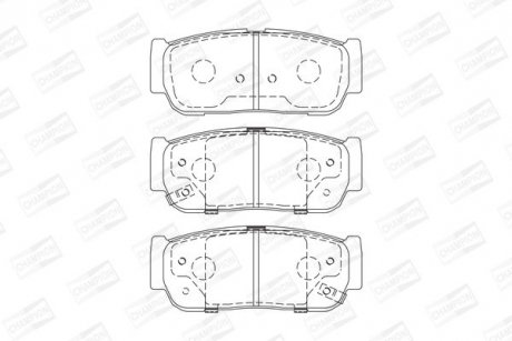 Гальмівні колодки CHAMPION 573676CH