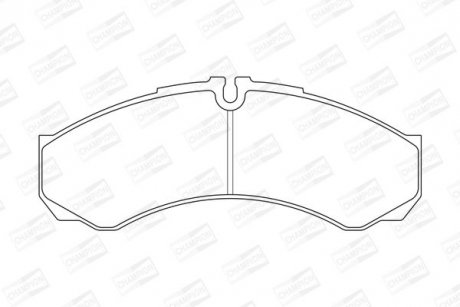 Тормозные колодки (перед/зад) (18.3 мм) (система BREMBO) Iveco 99-06 CHAMPION 573717CH
