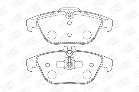 Тормозные колодки задние Mercedes C-Class (W204, S204, C204) E-Class (C207) CHAMPION 573735CH