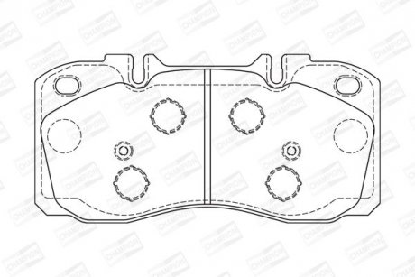 Гальмівні колодки передні Iveco Daily CHAMPION 573741CH