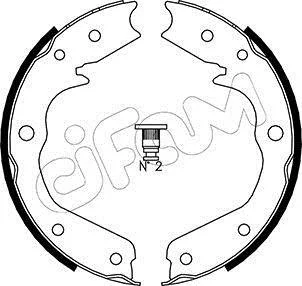 ACURA Комплект барабанних колодок MDX (YD1) 3.5 Повний 01-05, HONDA ODYSSEY (RL1, RA6, RA_) 2.4 (RB3) 08-13 CIFAM 153-315