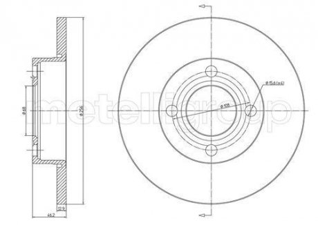 Диск тормозной AUDI 100 76-90 CIFAM 800062