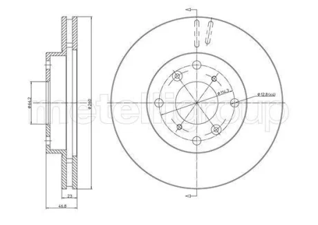 Гальмівний диск CIFAM 8001696C