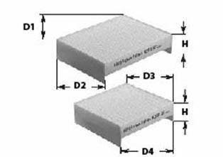 Фільтр повітря (салону) CLEAN FILTERS NC2046