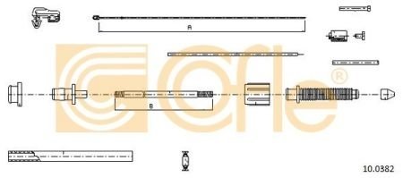 Тросик газу COFLE 10.0382