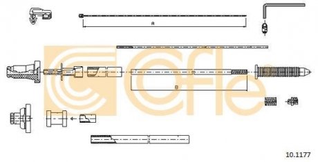 Тросик газа COFLE 101177