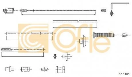 Трос акселератора COFLE 101180