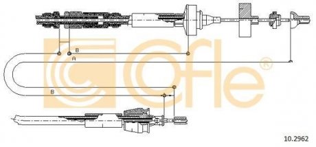 Трос сцепления COFLE 102962