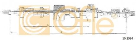 Трос зчеплення COFLE 102984