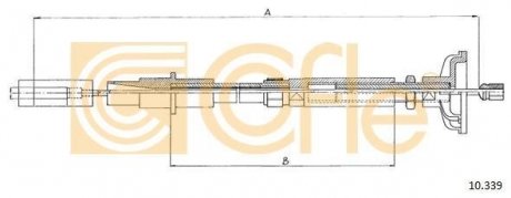 Трос сцепления COFLE 10339