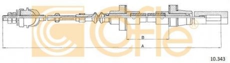 Трос сцепления COFLE 10343