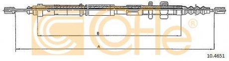 Трос ручника COFLE 104651 (фото 1)