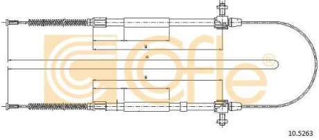 Трос ручника COFLE 10.5263